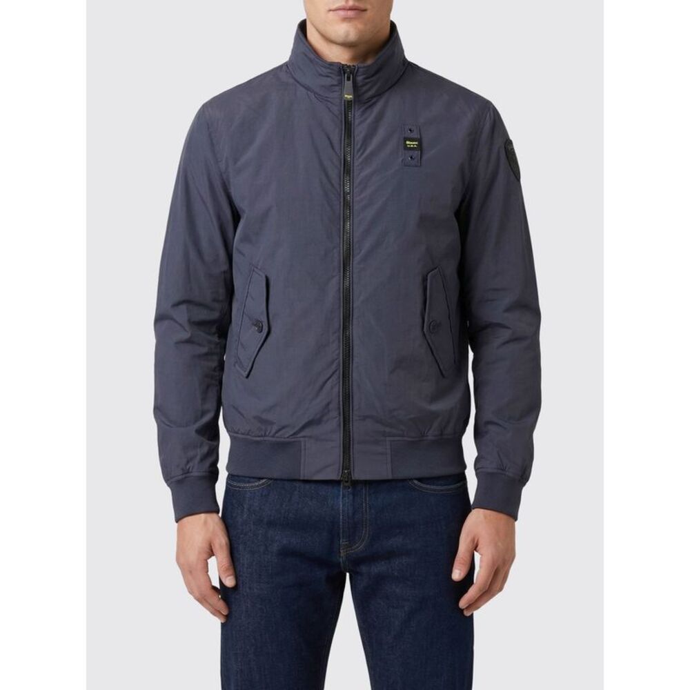Blauer Men Blauer Nylon Bomber Jacket